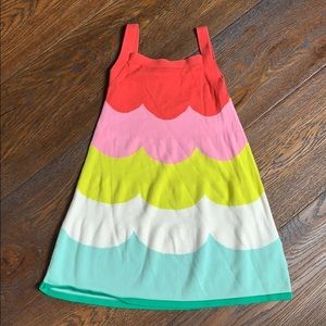 Mini Boden scalloped knit dress summer 3-4T